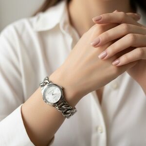 Elegant Silver Women's Watch